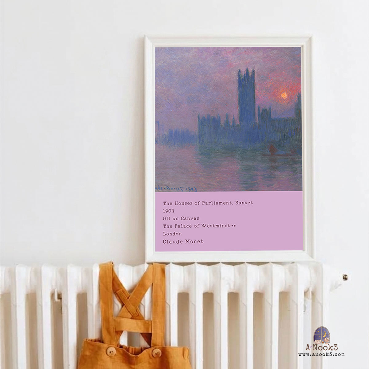 Claude Monet The Houses of Parliament Wall Art Set of 4