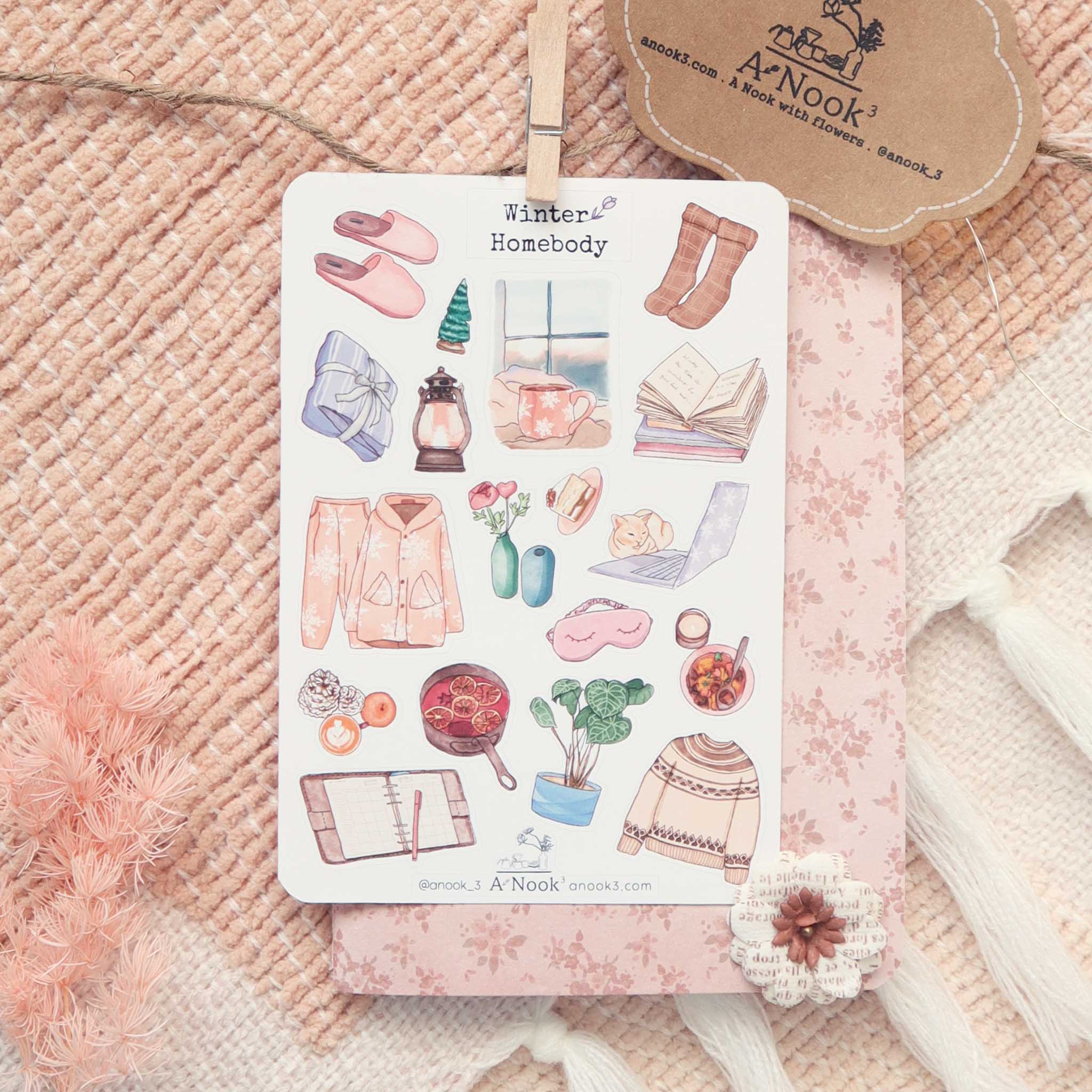 Winter Homebody Stickers for Bullet Journal – ANOOK3
