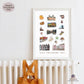 A Day in Amsterdam Travel Poster | Printable Amsterdam Wall Art