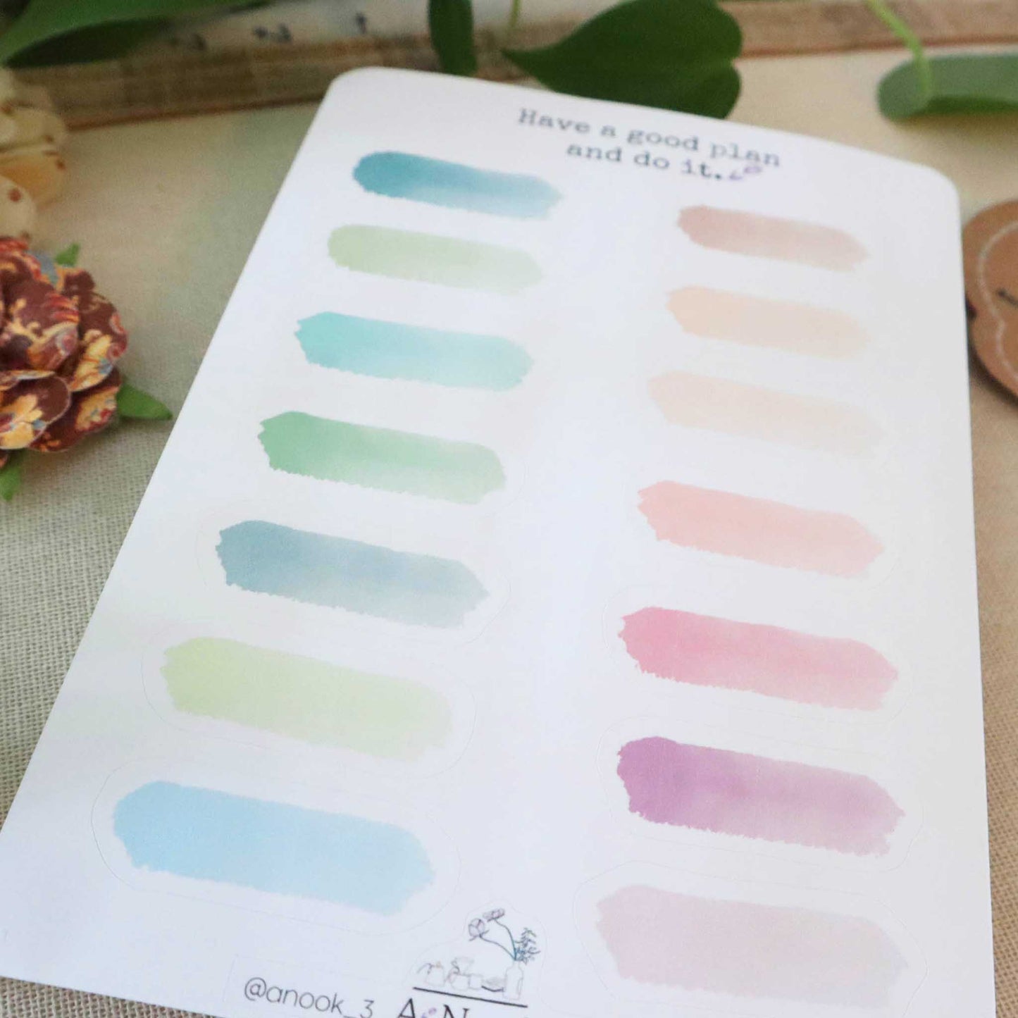 Blank header Sticker Sheet for Bullet Journal – ANOOK3