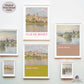 Claude Monet Banks of the Seine Wall Art Set of 2