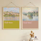 Claude Monet Banks of the Seine Wall Art Set of 2