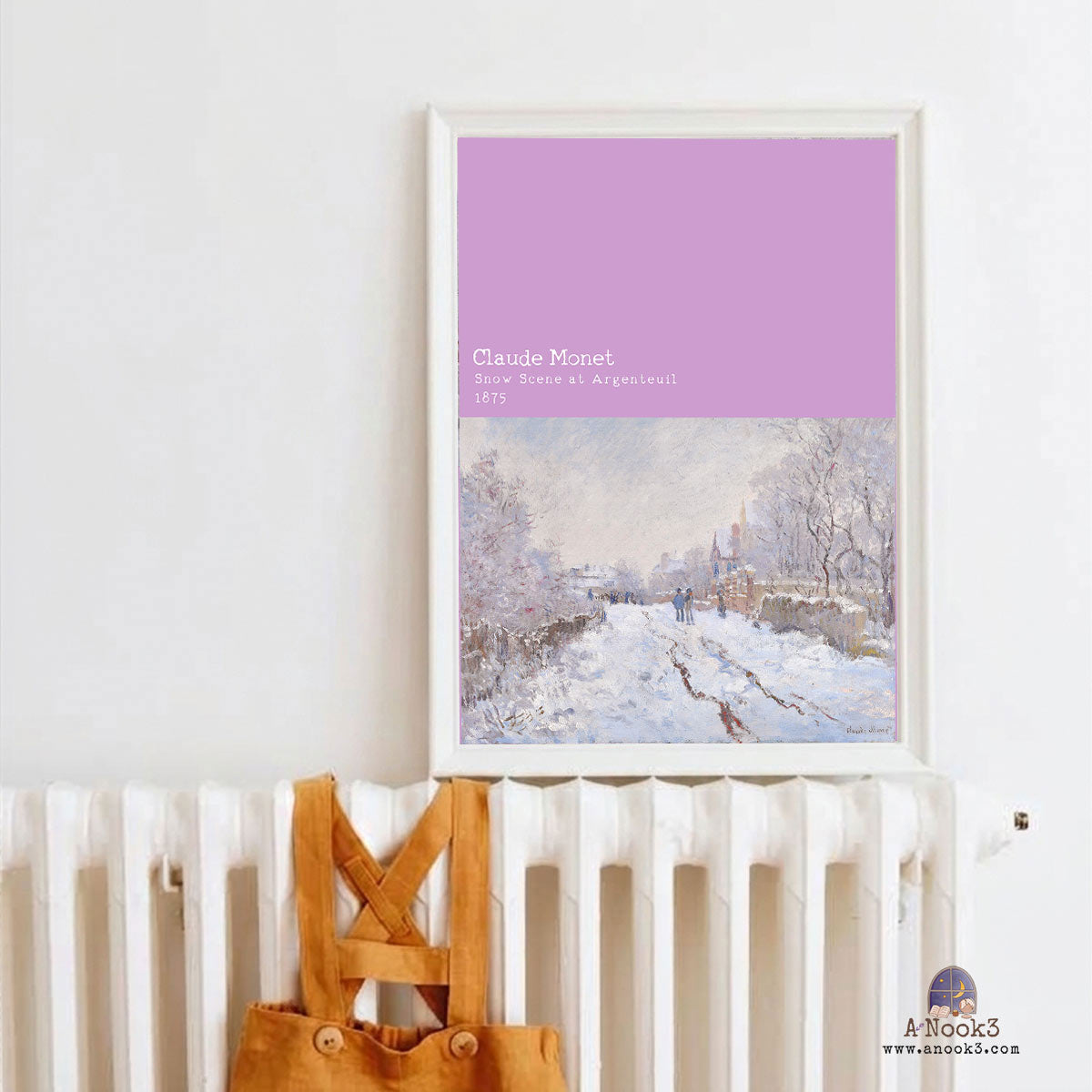 Claude Monet Winter Paintings Wall Art Set of 3