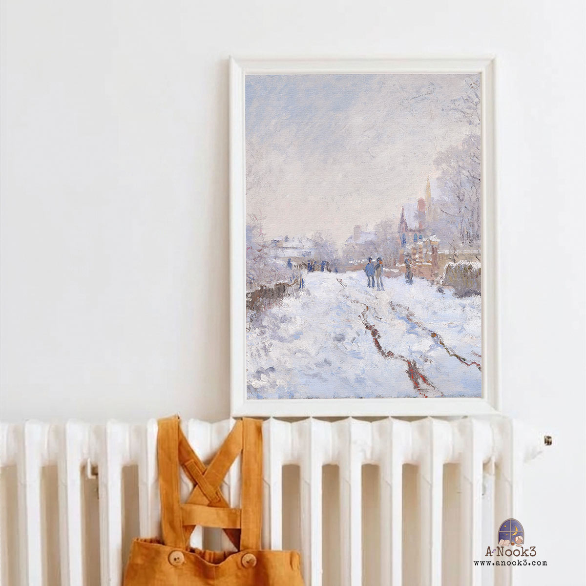 Claude Monet Winter Paintings Wall Art Set of 3