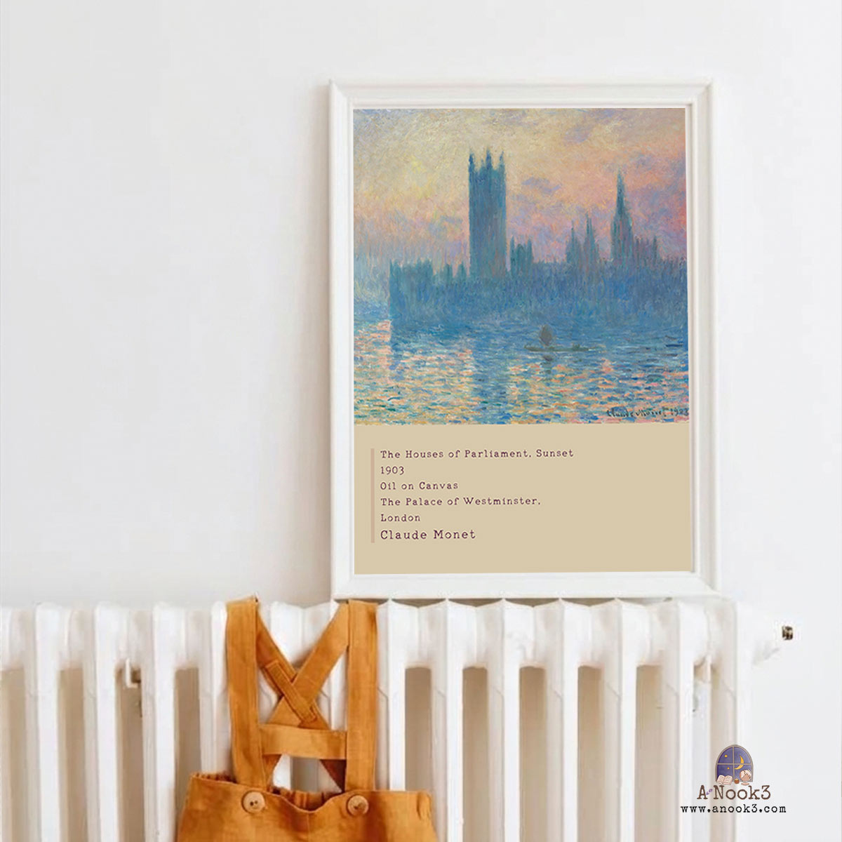 Claude Monet The Houses of Parliament Wall Art Set of 4