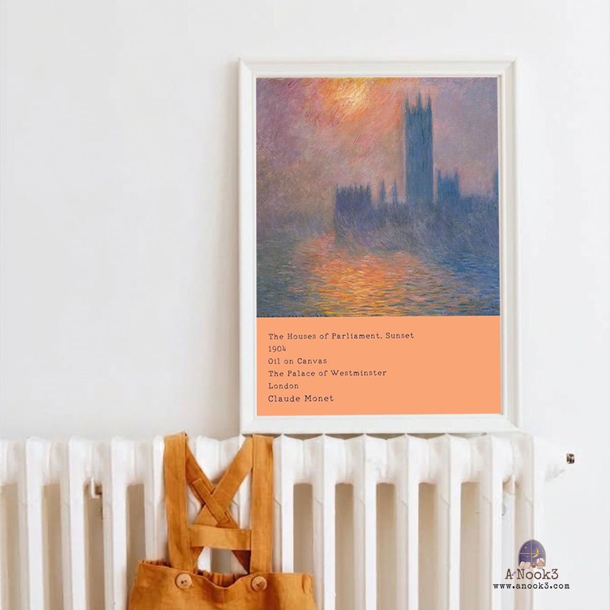 Claude Monet The Houses of Parliament Wall Art Set of 4