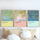Claude Monet Water Lilies Wall Art Set of 3