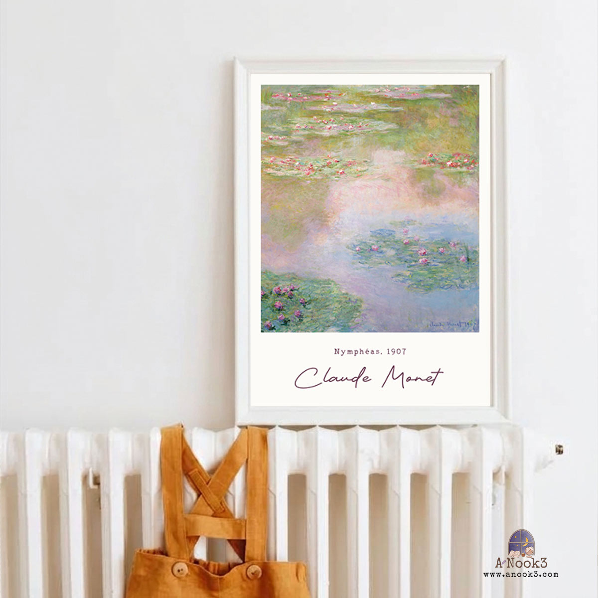 Claude Monet Water Lilies Wall Art Set of 3