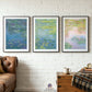 Claude Monet Water Lilies Wall Art Set of 3