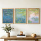 Claude Monet Water Lilies Wall Art Set of 3