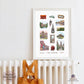 A Day in Edinburgh Travel Poster | Printable Edinburgh Wall Art