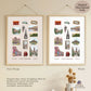 A Day in Edinburgh Travel Poster | Printable Edinburgh Wall Art