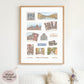 A Day in Florence Travel Poster | Printable Florence Wall Art