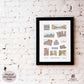 A Day in Florence Travel Poster | Printable Florence Wall Art