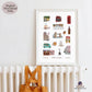 A Day in London Travel Poster | Printable London Wall Art