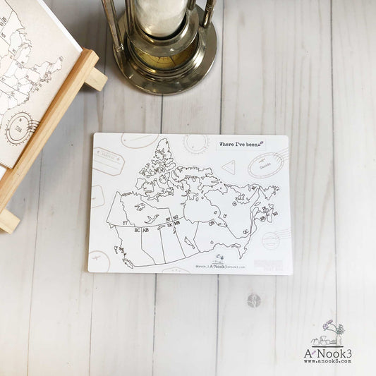 Canada Map Sticker : Traveler's notebook Standard & A5