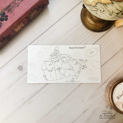 Canada Map Sticker : Traveler's notebook Standard & A5