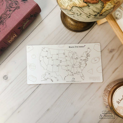 USA Map Sticker : Traveler's notebook Standard & A5