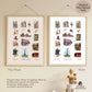 A Day in Paris Travel Poster | Printable Paris Wall Art