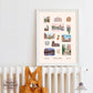 A Day in Rome Travel Poster | Printable Rome Wall Art