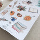 Fall coffee shop stickers for planners