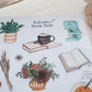 Autumn book cafe for scrapbooking