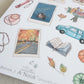 Fall Road trip stickers for travel journal