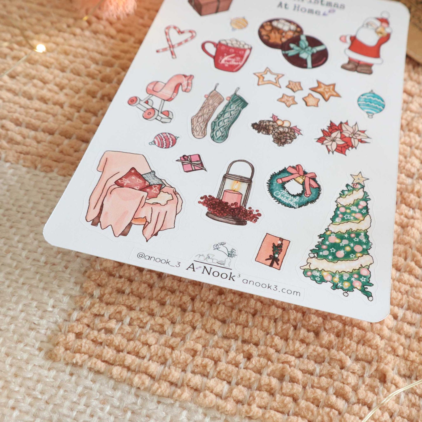 christmas stickers for scrapbook by anook3