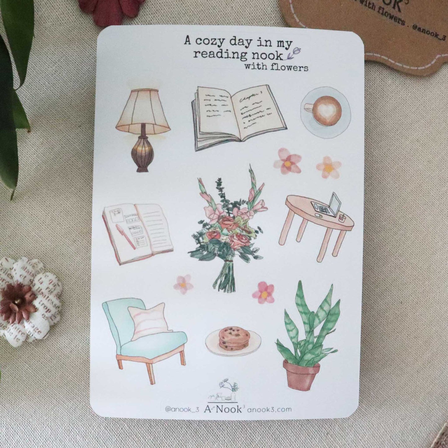 Cozy day in a Reading Nook Stickers for Bullet Journal – ANOOK3