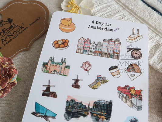 Amsterdam bullet journal stickers