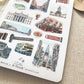 Dublin stickers for art travel journal