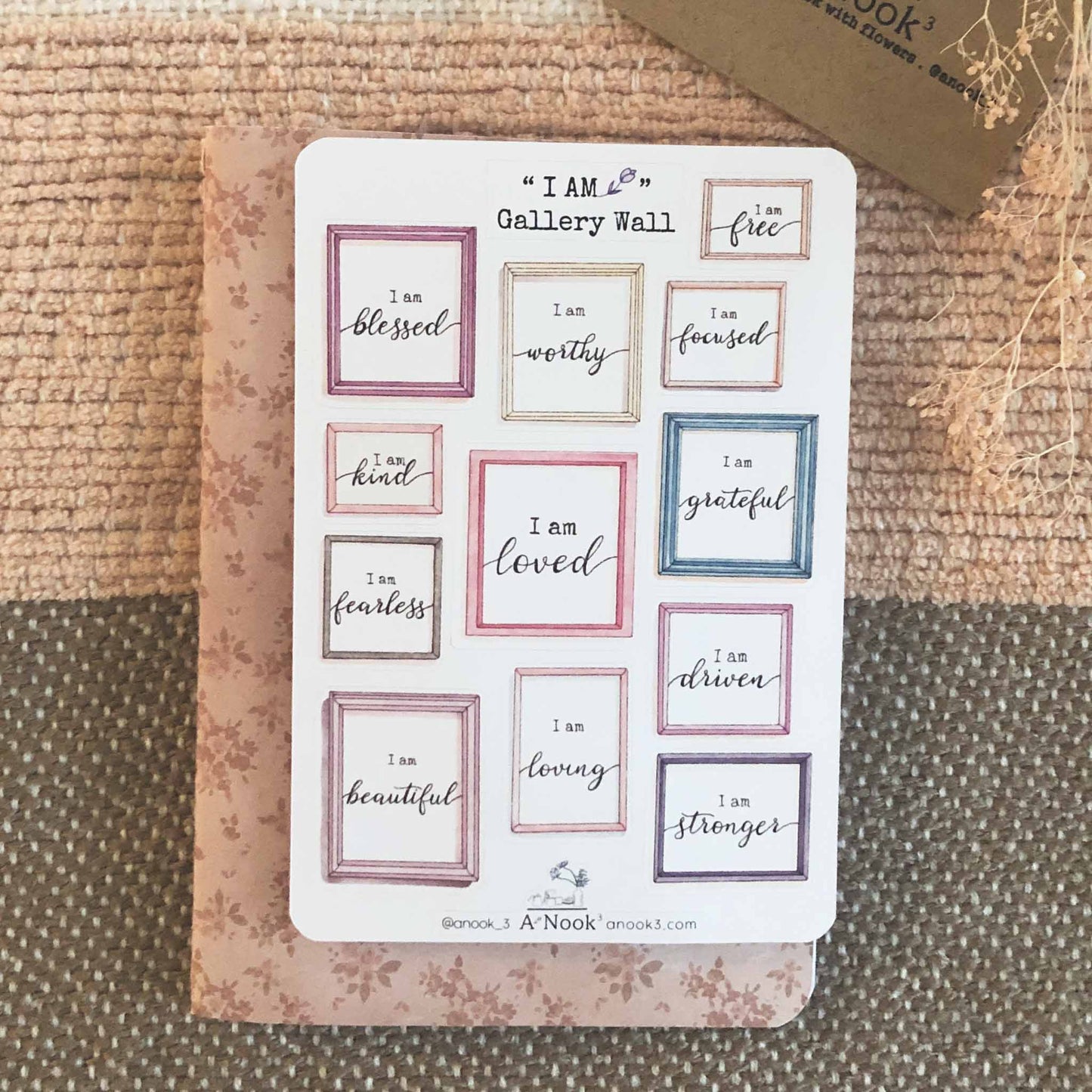 I am affirmation sticker for bullet journal