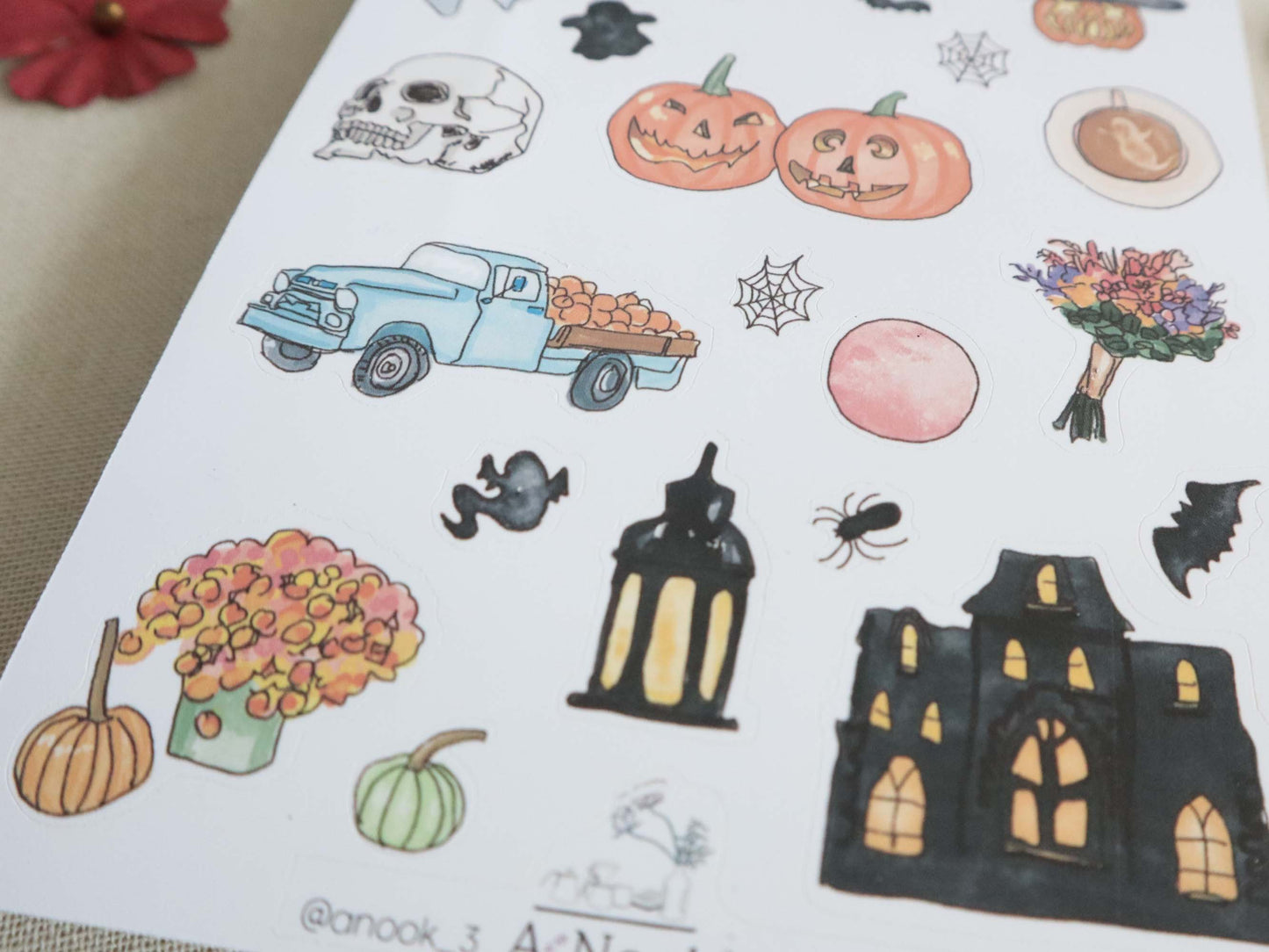 halloween planner stickers