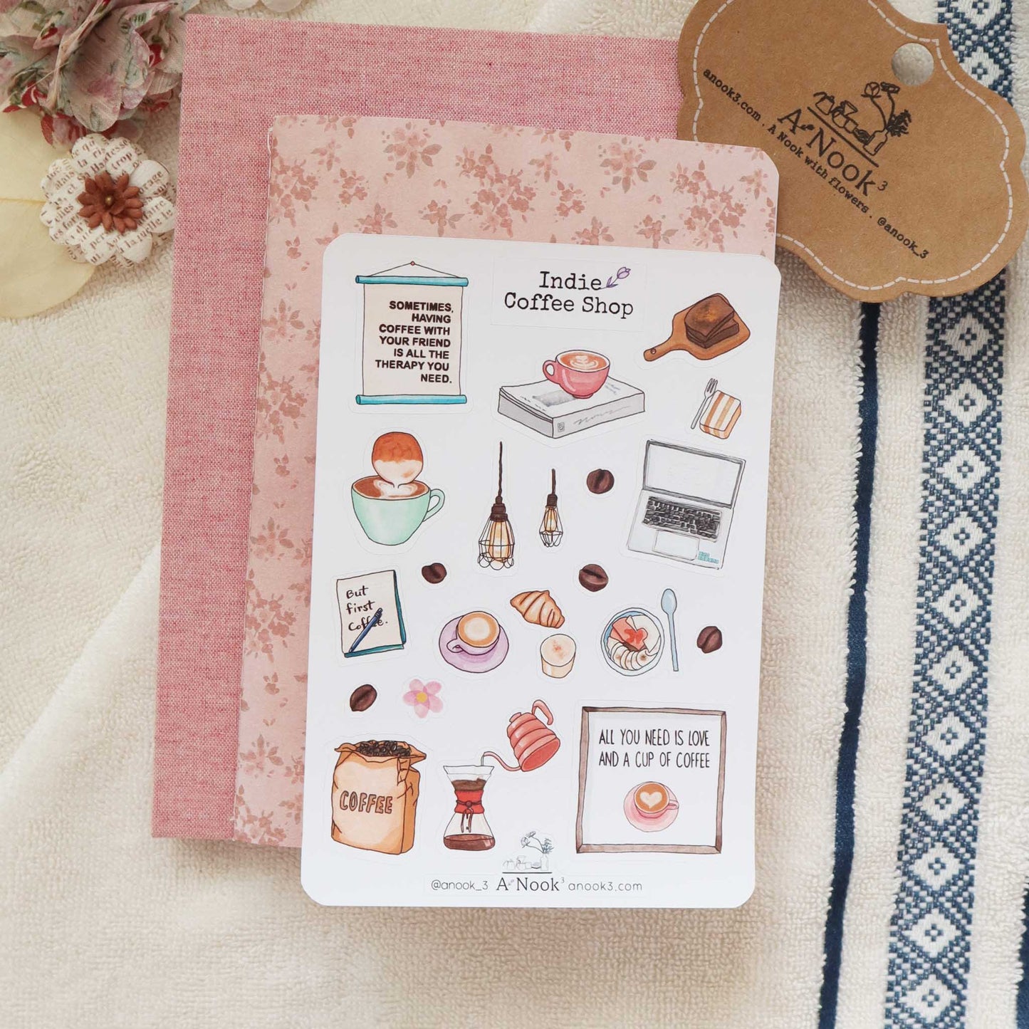 Indie Coffee Shop Stickers for Bullet Journal – ANOOK3