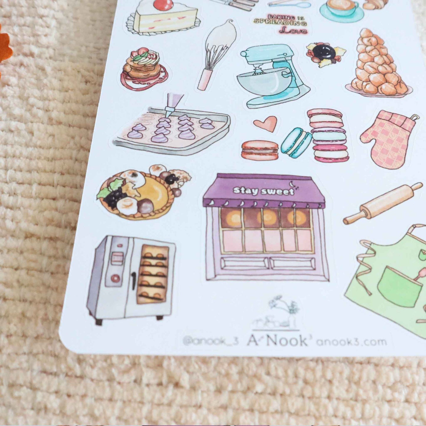 pastry stickers for scrapbook