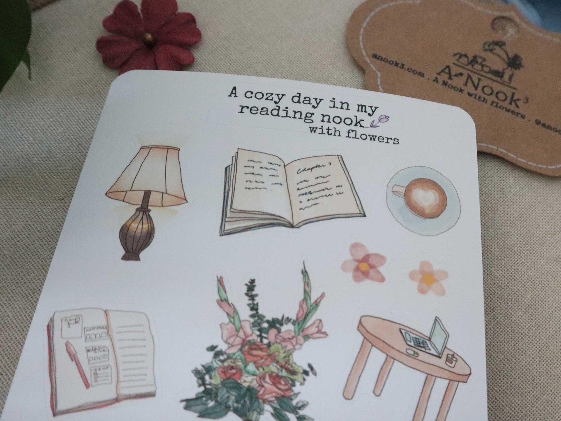 Reading Log Stickers for Bullet Journals. Stickers for Planners