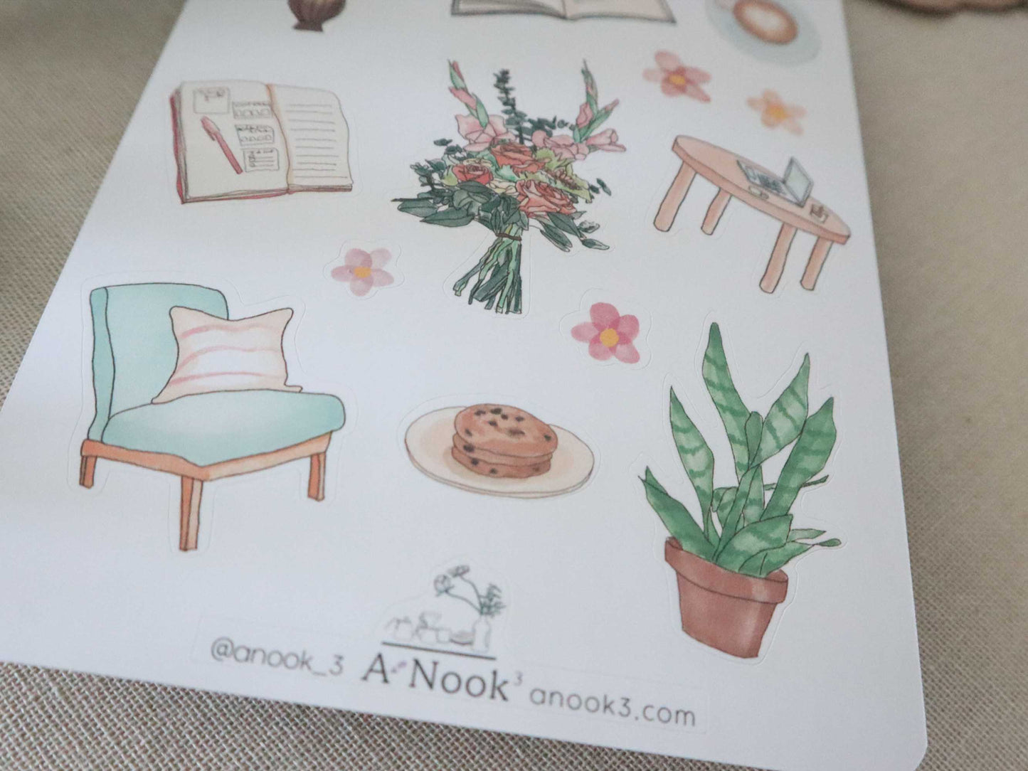 reading nook stickers for scrapbook