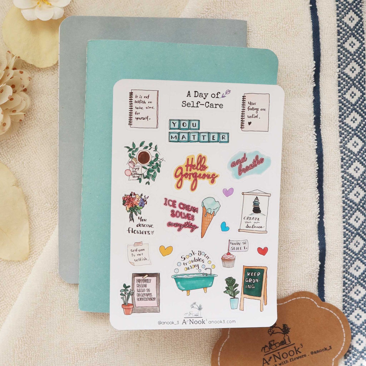What's Your Self-Care Routine?  Journaling Sticker Sheet by Mellow Days –  MELLOW DAYS