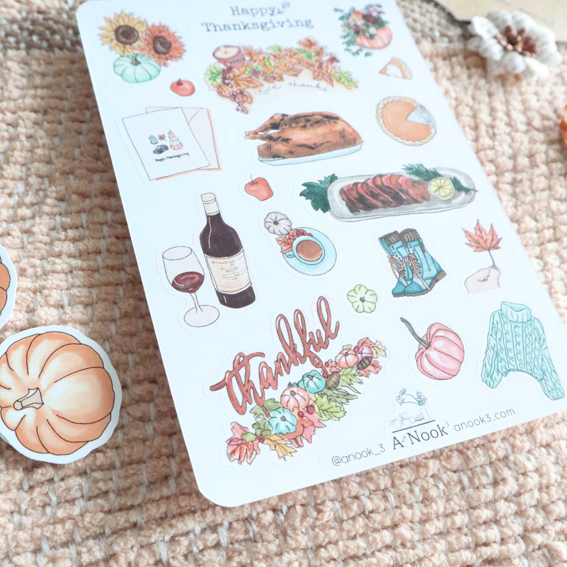 thanksgiving stickers for scrapbook