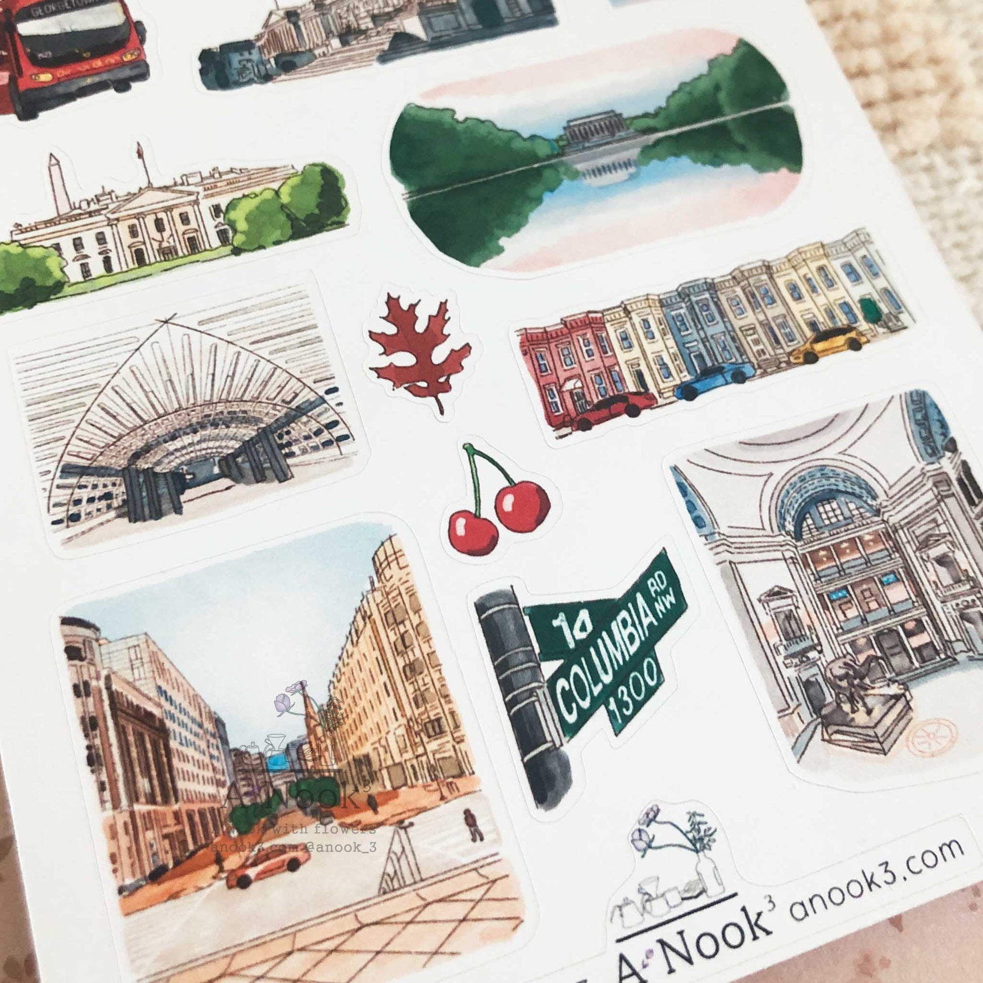 City walk Series Journal Stickers