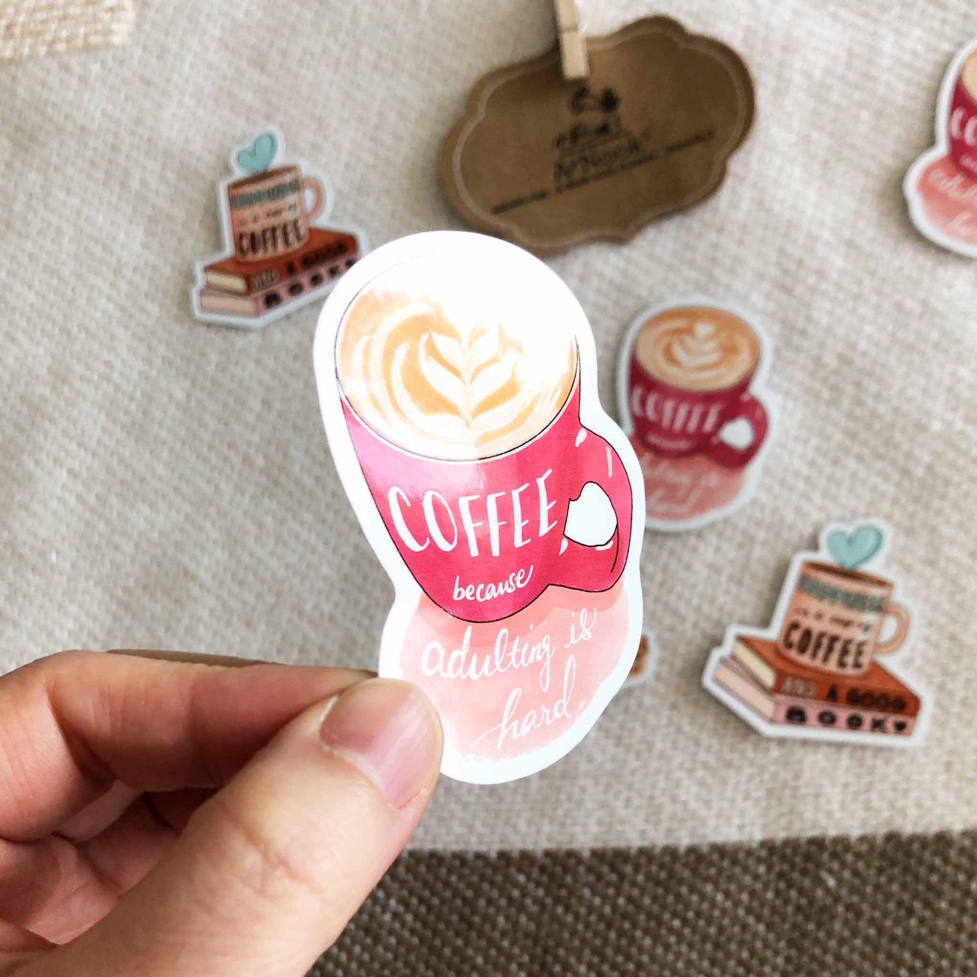 I Love You A Latte Coffee Lover Sticker